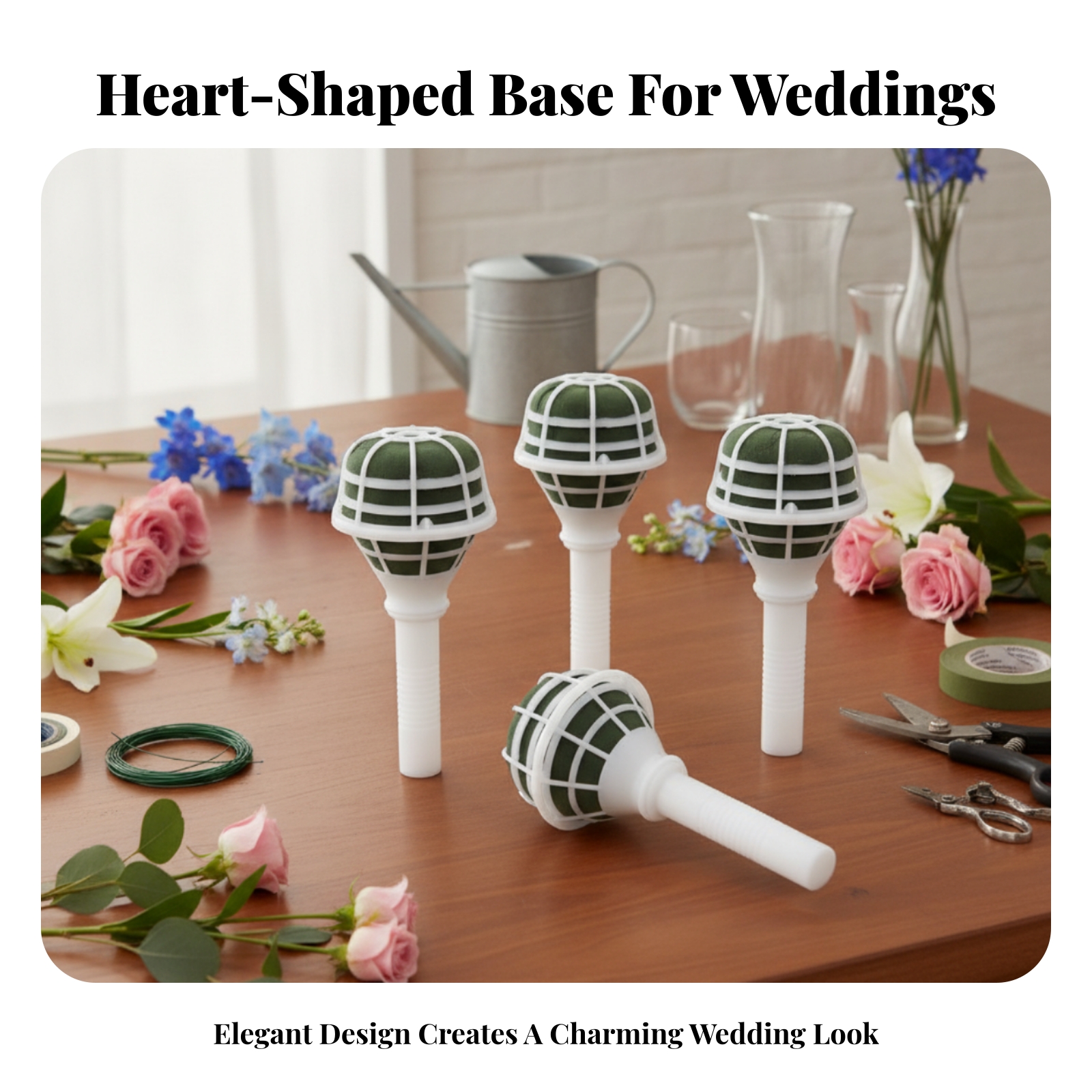 Bouquet Holder Foam - 6 Pieces Foam Bouquet Holder Wedding