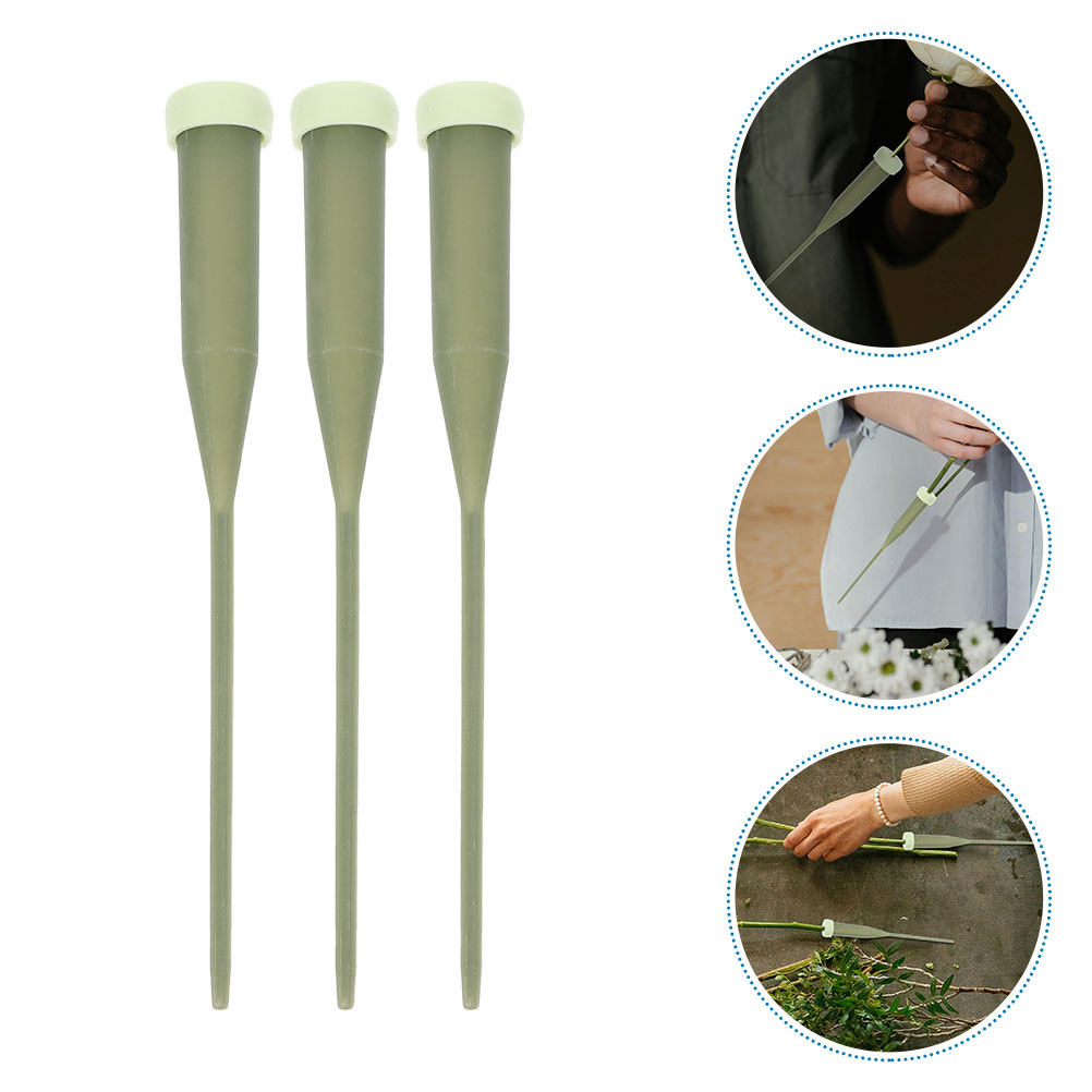 Stem Extender Tube - 100Pcs Sturdy Plastic Floral Water Tubes