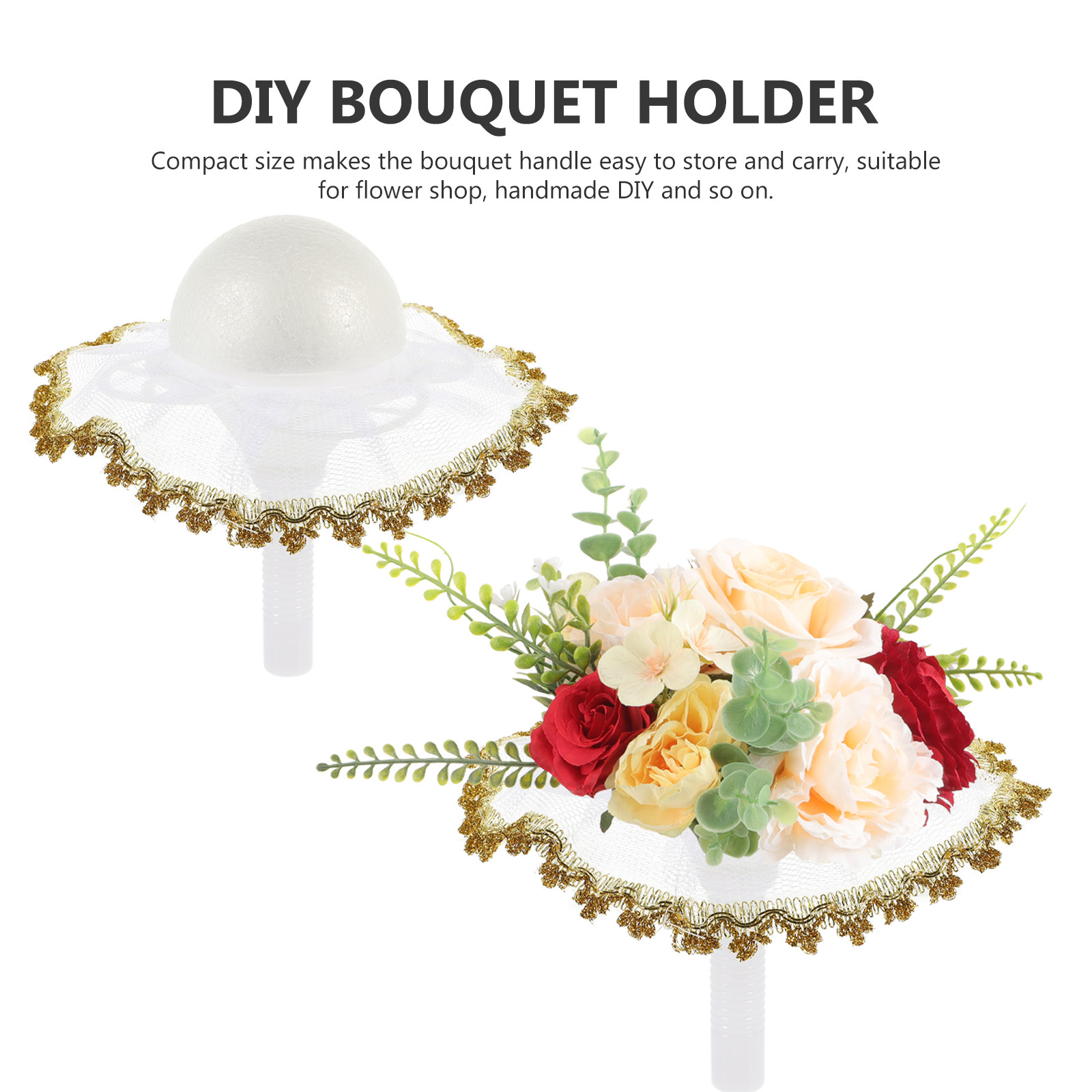 1Set Bridal Bouquet Holder Sem - Bouquet Holder Foam 리뷰 및 가격