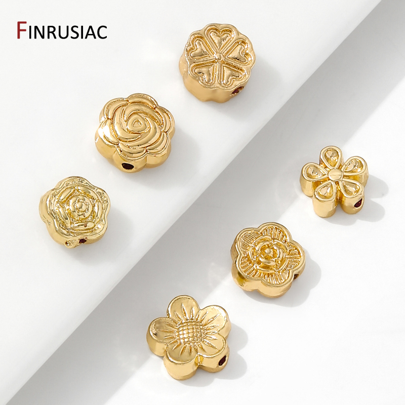 14K Gold Plated Brass Flower S - Flower Supply 리뷰 및 가격