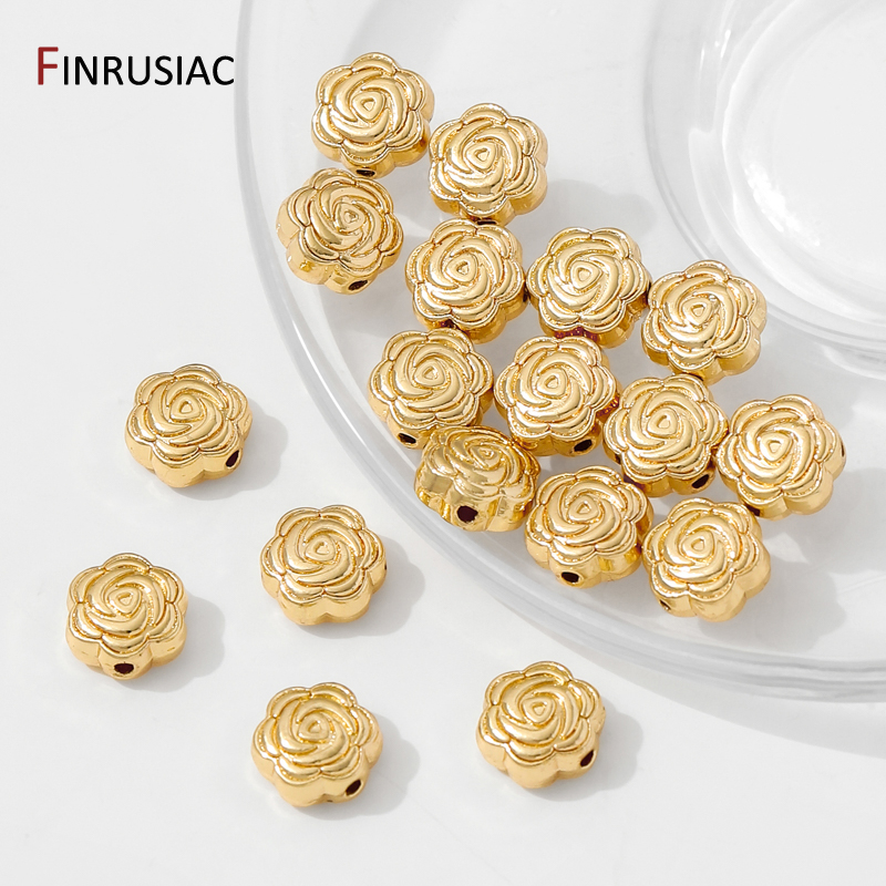 14K Gold Plated Brass Flower S - Flower Supply 리뷰 및 가격