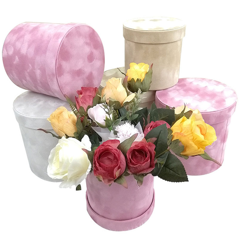 3Pcs/Set Velvet Gift Box Round - Florist Supply Buckets 리뷰 및 가격