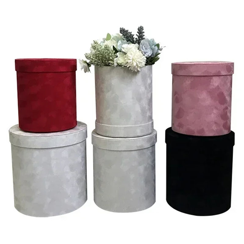 3Pcs/Set Velvet Gift Box Round - Florist Supply Buckets 리뷰 및 가격