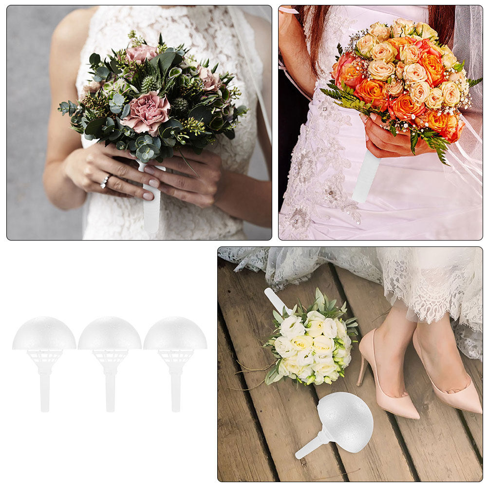 3Sets Elegant White Flower Foa - Bouquet Holder Foam 리뷰 및 가격