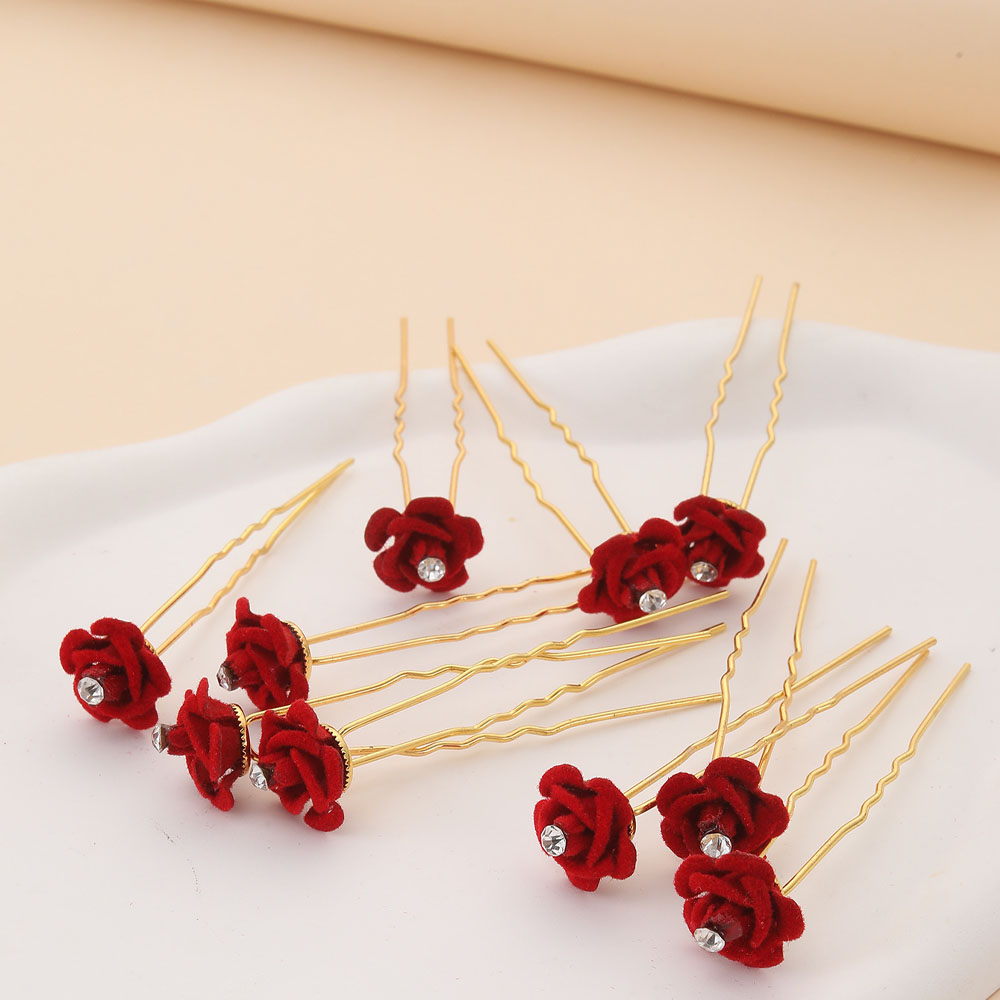 10Pcs Rose Hair Accessories We - Flower Supply 리뷰 및 가격