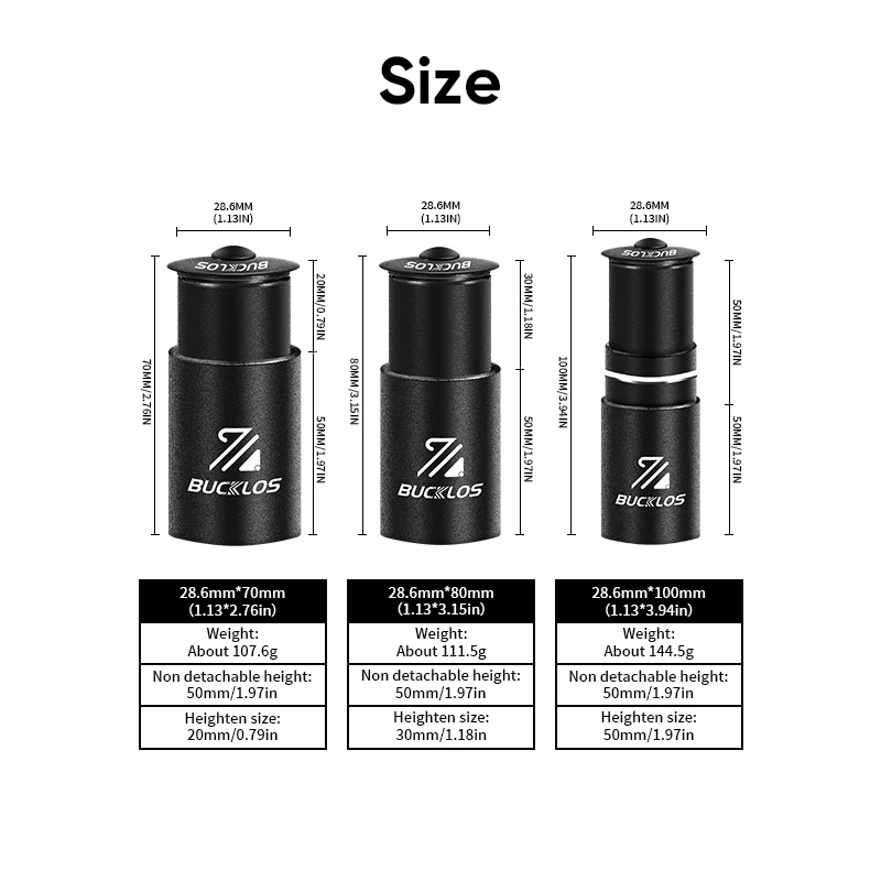 BUCKLOS Bike Fork Stem Extensi - Stem Extender Tube 리뷰 및 가격