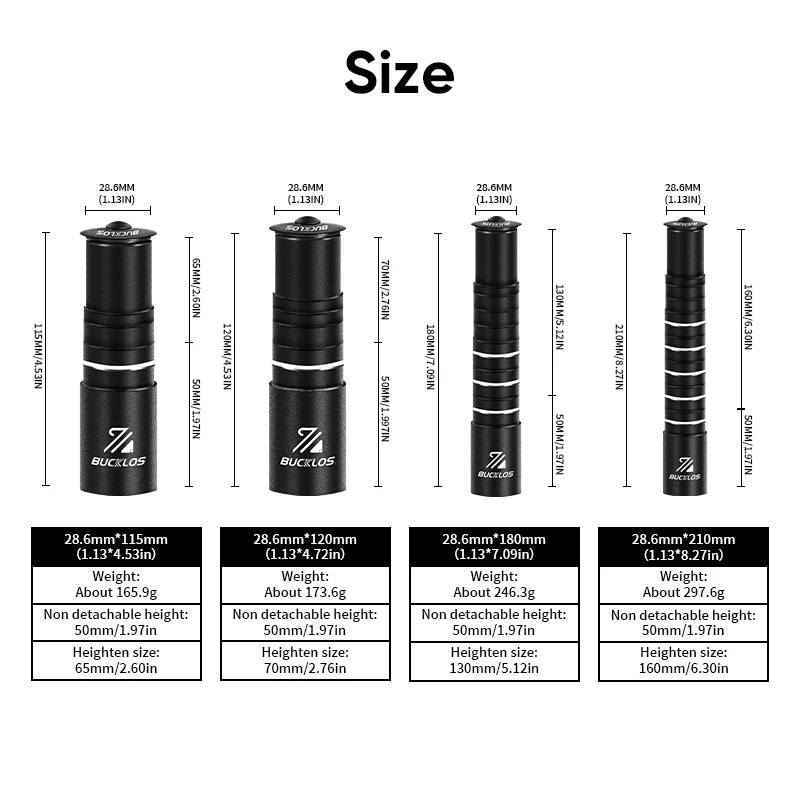 BUCKLOS Bike Fork Stem Extensi - Stem Extender Tube 리뷰 및 가격