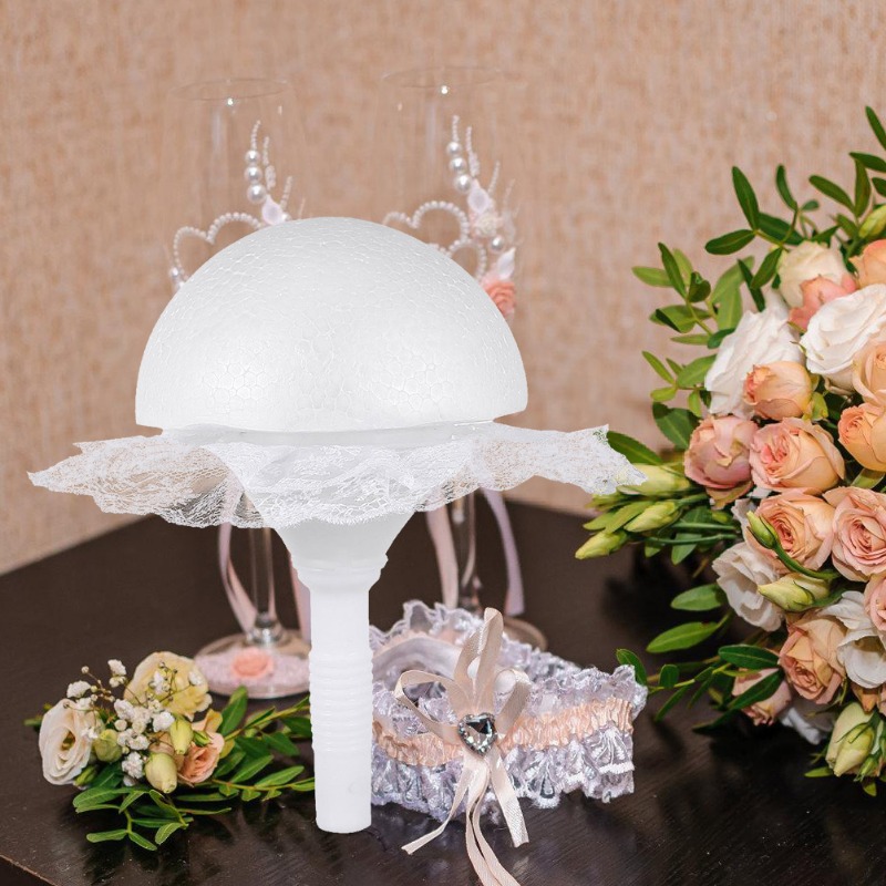 1 set Foam Hemisphere Lace Bri - Bouquet Holder Foam 리뷰 및 가격