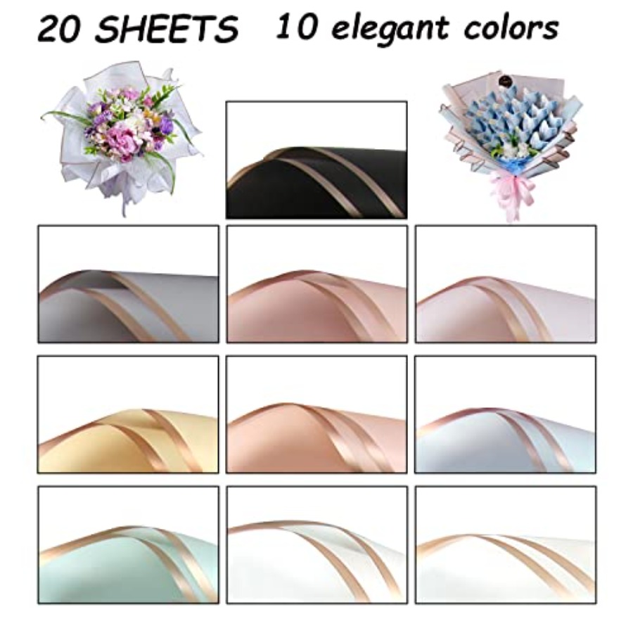 20 Sheets Flower Wrapping Pape - Flower Supply 리뷰 및 가격