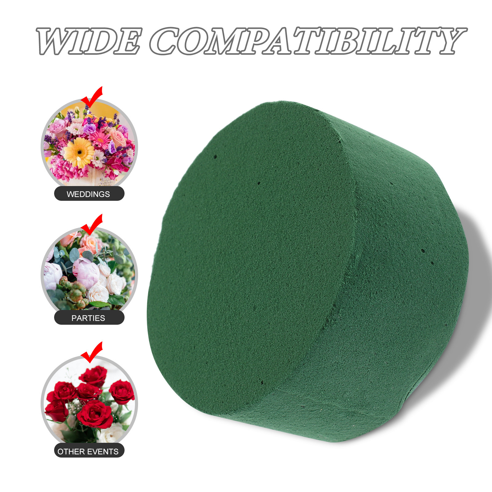 10Pcs Cylindrical Floral Foam  - Bouquet Holder Foam 리뷰 및 가격