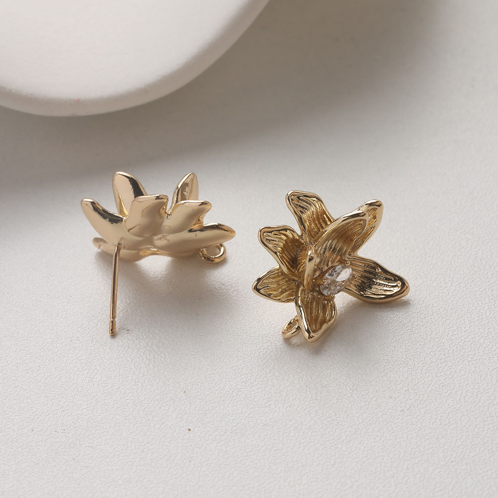 4PCS Dainty Flower Ear Studs E - Flower Supply 리뷰 및 가격