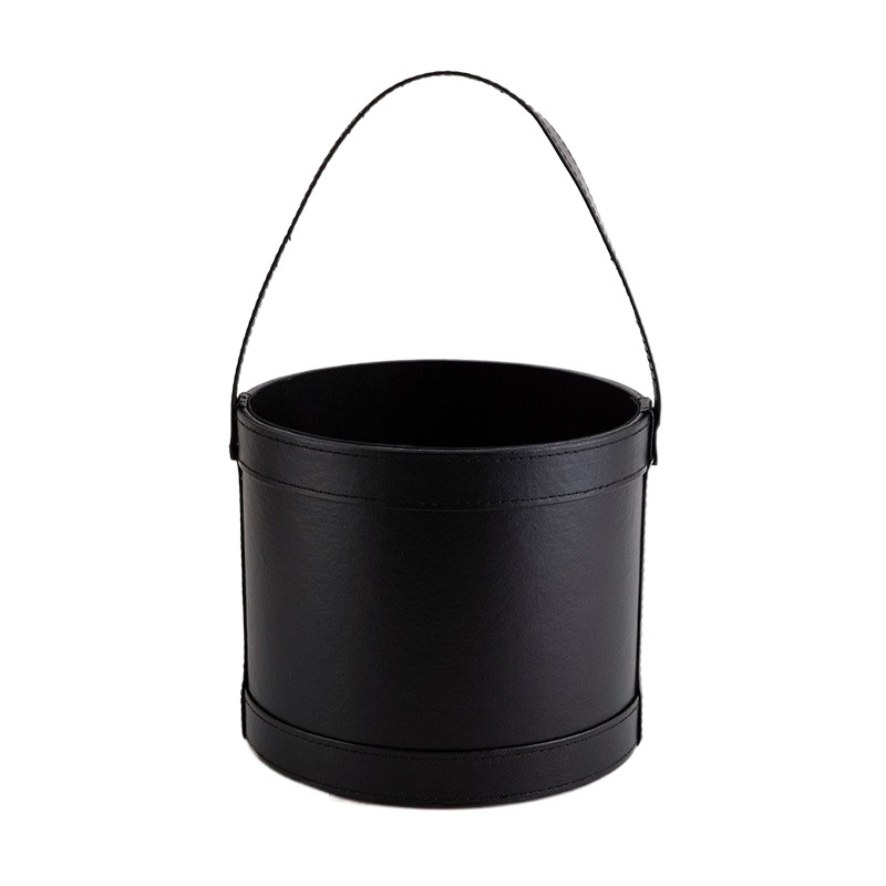 Portable Leather Round Gift Bo - Florist Supply Buckets 리뷰 및 가격