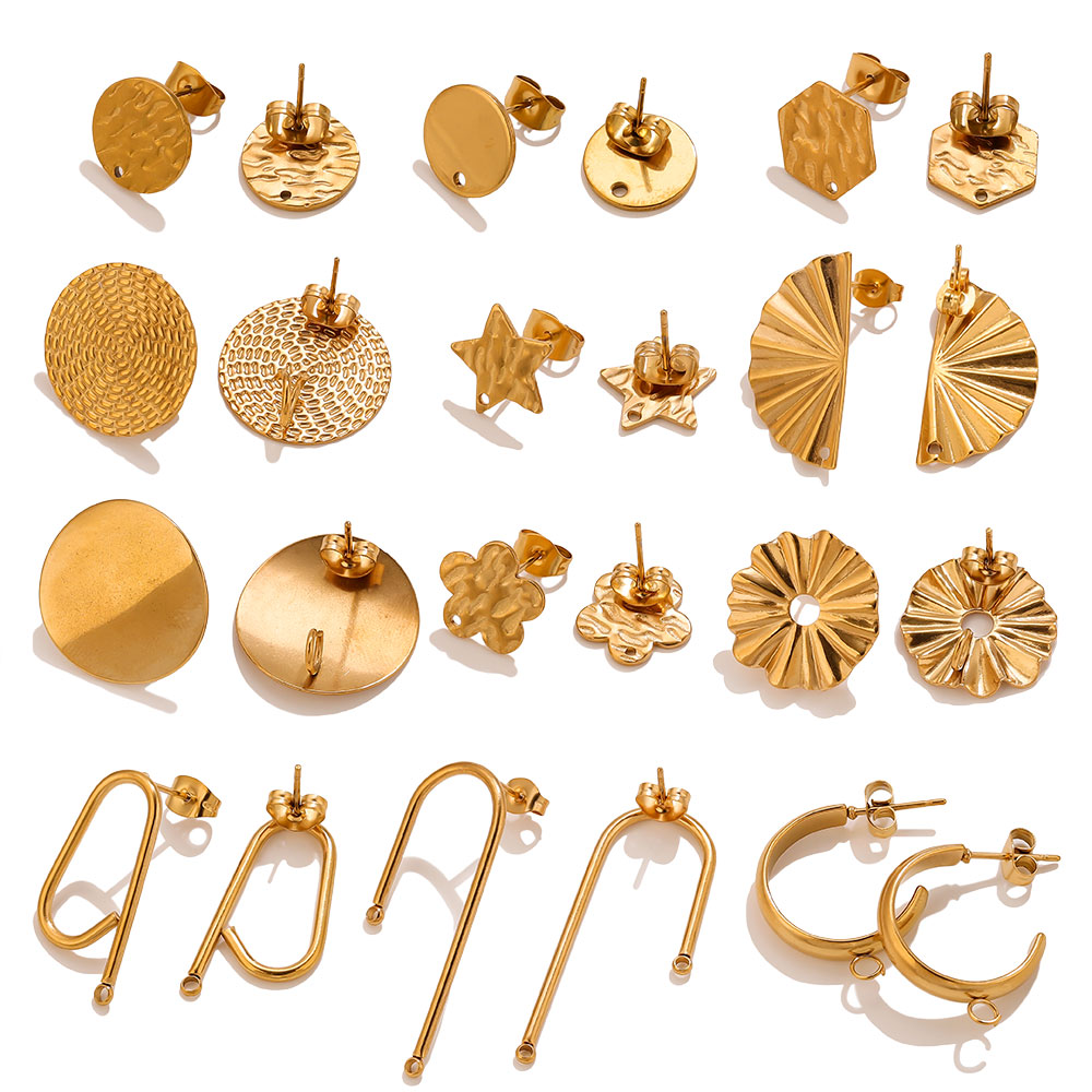 10pcs Stainless Steel Earrings - Flower Supply 리뷰 및 가격