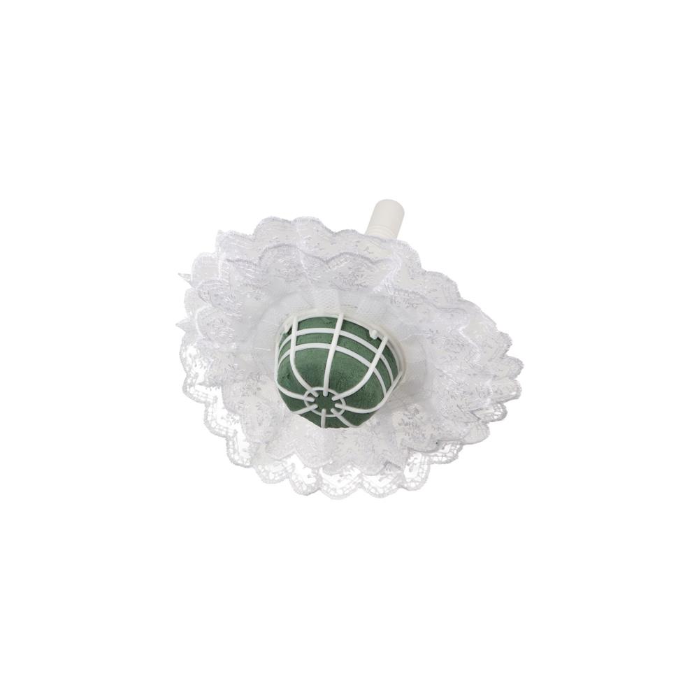 DIY White With Lace Handle Flo - Bouquet Holder Foam 리뷰 및 가격