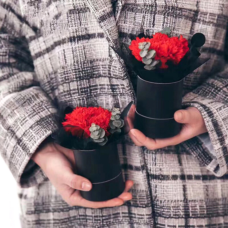 Round Flower Paper Box With Li - Florist Supply Buckets 리뷰 및 가격