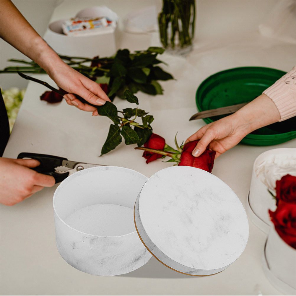 Elegant Round Marble Flower Pa - Bouquet Holder Foam 리뷰 및 가격