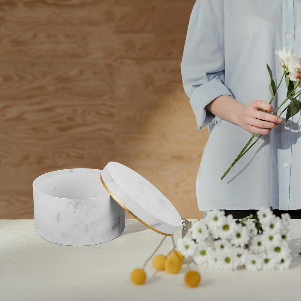 Elegant Round Marble Flower Pa - Bouquet Holder Foam 리뷰 및 가격