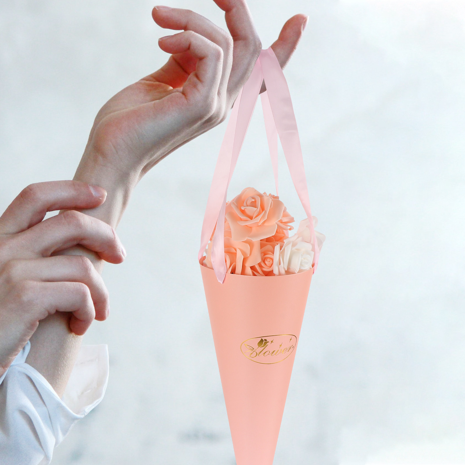 6Pcs Flower Bouquet Bags Chic  - Florist Supply Buckets 리뷰 및 가격